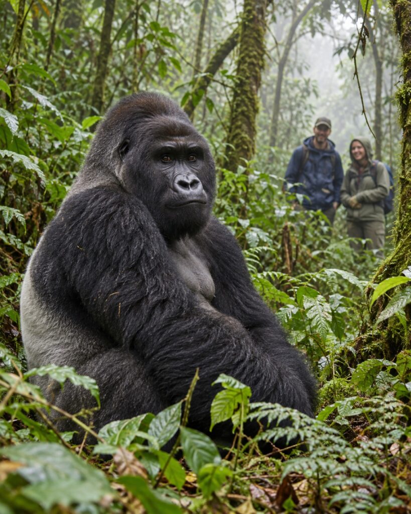 Mountain gorilla in Bwindi Impenetrable Forest